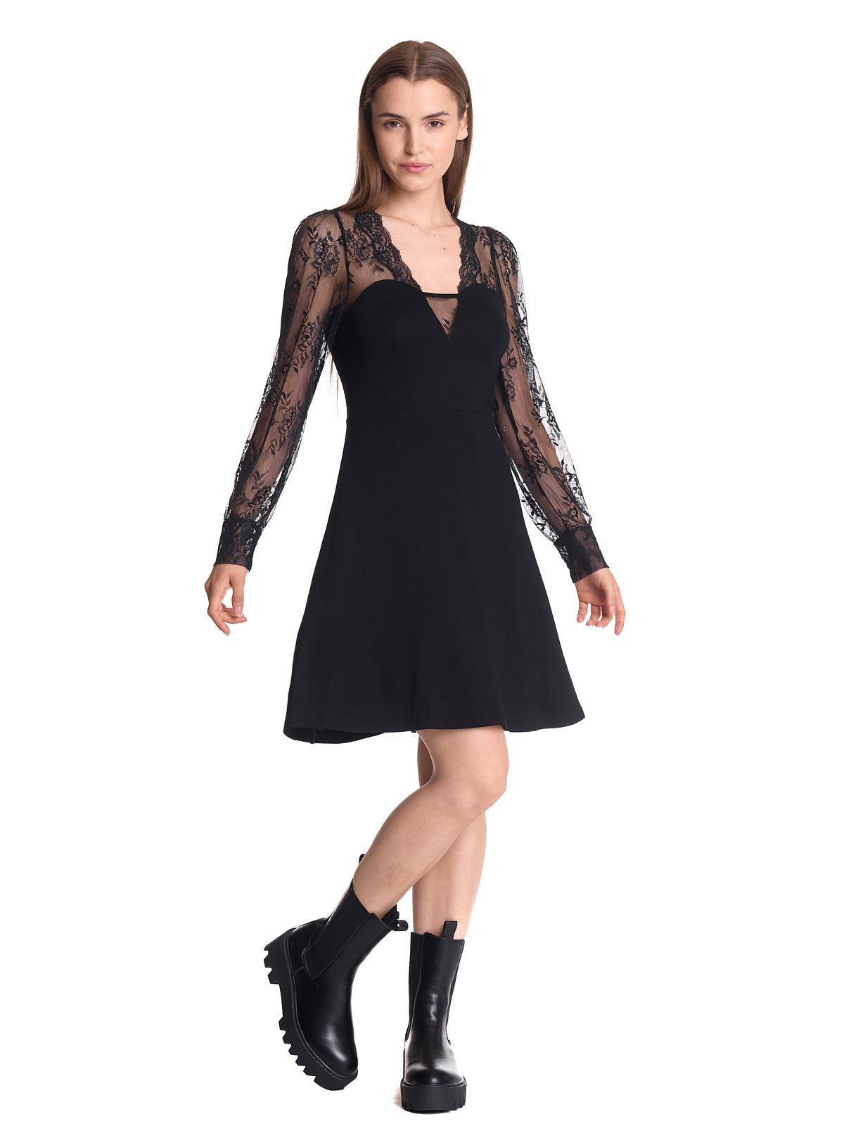 Vive Maria Black Dancing Damen A-Linien-Kleid schwarz