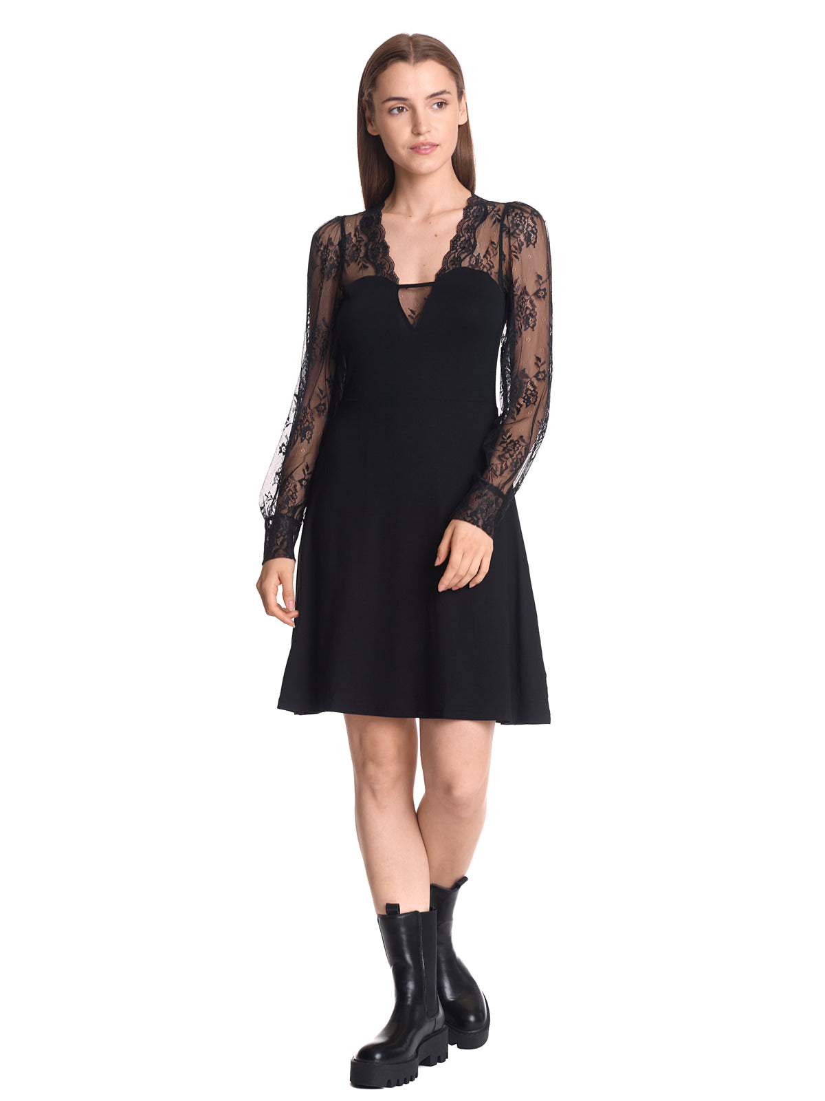 Vive Maria Black Dancing Damen A-Linien-Kleid schwarz