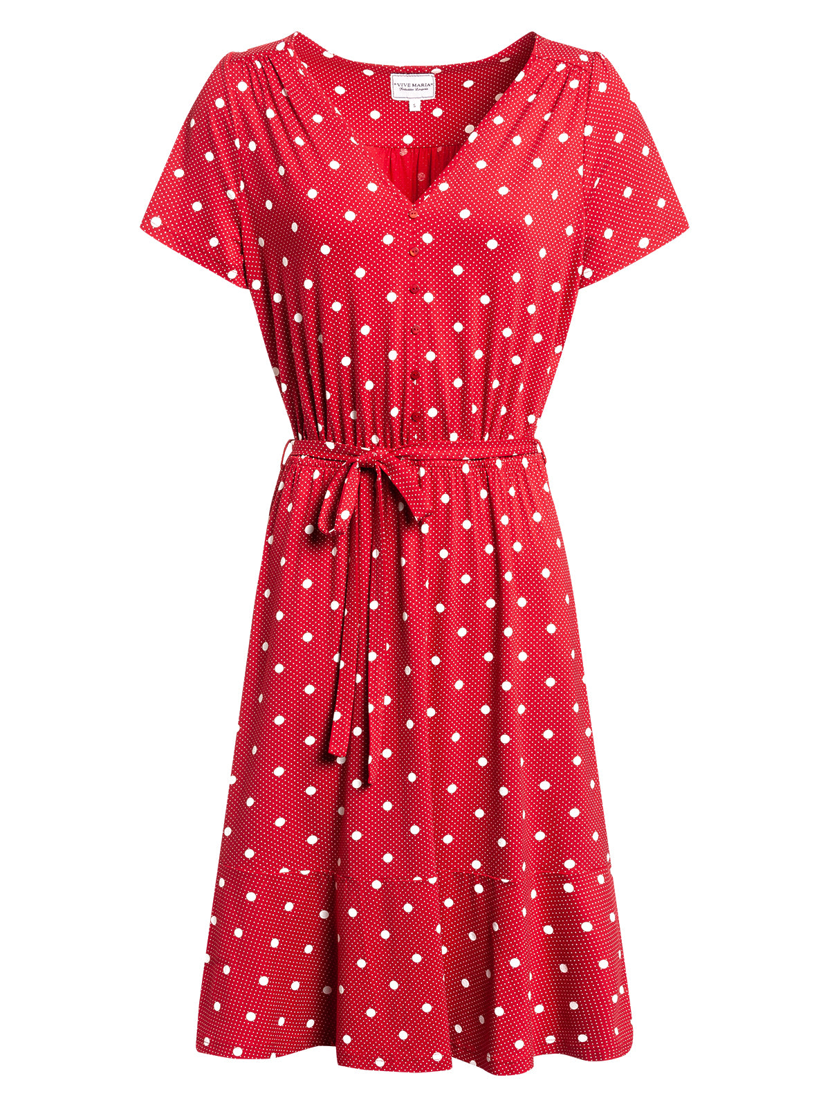 Vive Maria Sweet Maria Damen A-Linien-Kleid rot allover