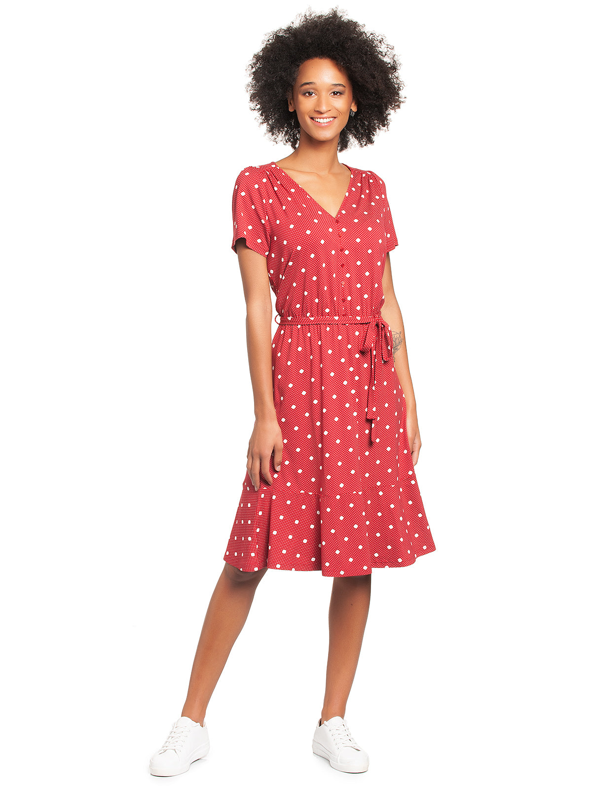 Vive Maria Sweet Maria Damen A-Linien-Kleid rot allover